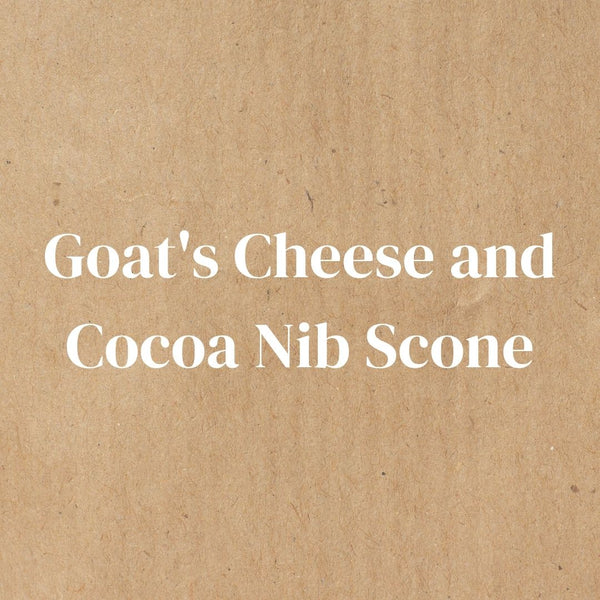 Goat's Cheese and Cocoa Nib Scone Recipe