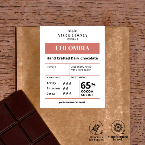 65% Tumaco, Colombia Dark Chocolate - 40g Bar