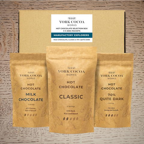 Manufactory Explorers Selection Pack - Milk Chocolate, Classic, 70% Quite Dark