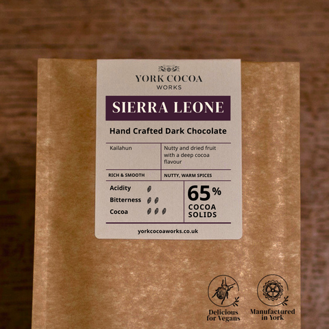 65% Sierra Leone Dark Chocolate - 40g Bar