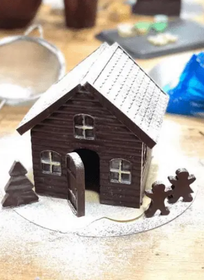 Christmas Chocolate Cottage Making
