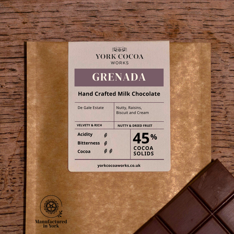45% Grenada Milk Chocolate - 40g Bar