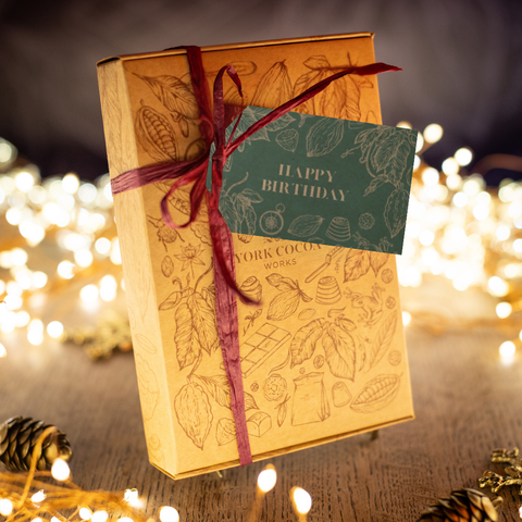 Happy Birthday Chocolate Workshop Gift Voucher with Chocolate Truffle Box