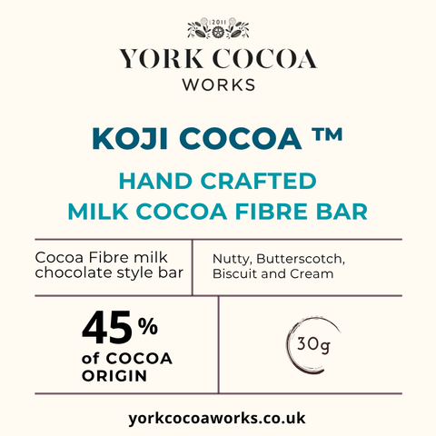 Koji Cocoa ™ - Milk Cocoa Fibre Bar
