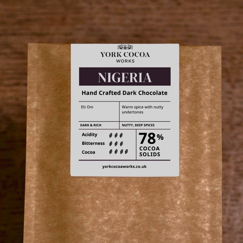 78% Nigeria Dark Chocolate - 40g Bar