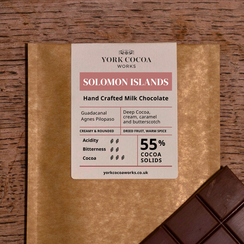 55% Solomon Islands Milk Chocolate - 40g Bar
