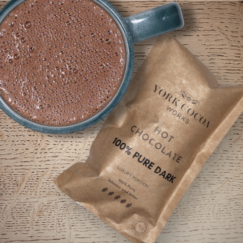 100% Pure Dark Hot Chocolate - 40g Luxury Portion