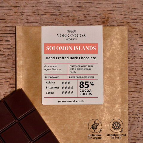 85% Solomon Islands Dark Chocolate - 40g Bar