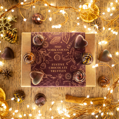 Festive Chocolate Truffles - Box of 12