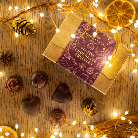 Festive Chocolate Truffles - Box of 6